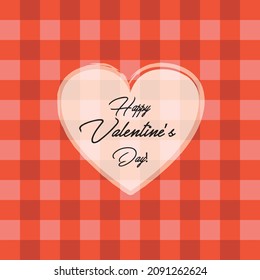 background in a red cell vector image.Happy Valentine's Day.