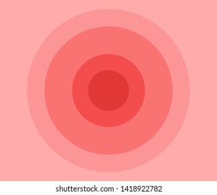 background red circles of different sizes