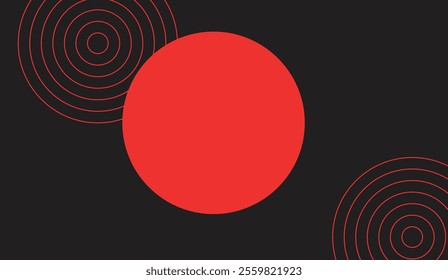 Background red dot black design unique 