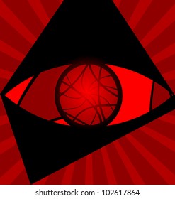 background red eye