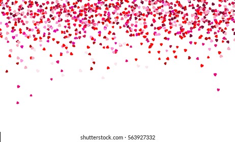 falling hearts transparent background