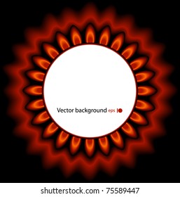 Background of red flame