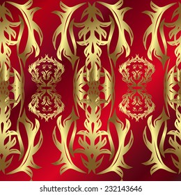 Background with red gradient. Vector illustration.