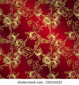 Background with red gradient. Vector illustration.