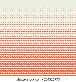 background of red halftone waves