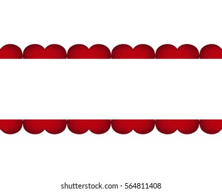 Background of red hearts on the day of the holiday Valentine's.