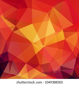 Background of red, orange geometric shapes. Colorful mosaic pattern. Vector EPS 10. Vector illustration