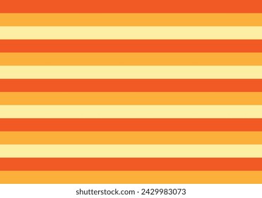 Background of red, orange and yellow horizontal bars.