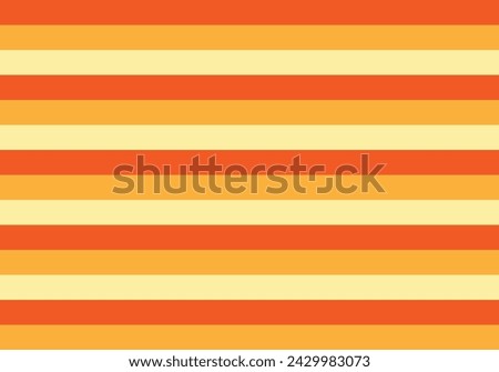 Background of red, orange and yellow horizontal bars.