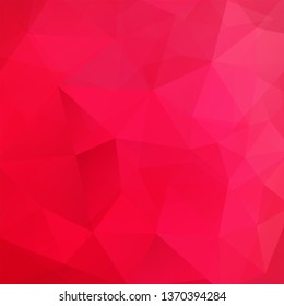 Background of red, pink geometric shapes. Red mosaic pattern. Vector EPS 10. Vector illustration