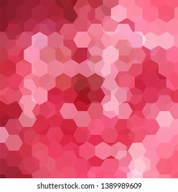Background of red, pink geometric shapes. Mosaic pattern. Vector EPS 10. Vector illustration