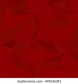 Background with red polygons.  Geometrical stylish pattern. Red triangular wallpaper. Vector Illustration.