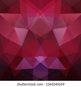 Background of red, purple, brown geometric shapes. Purple mosaic pattern. Vector EPS 10. Vector illustration