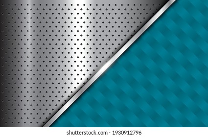 Background red silver metallic, 3d chrome vector design with abstract pattern texture.