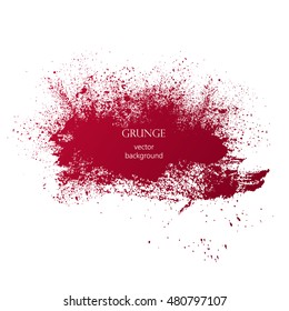background red spray, isolated on white background vector