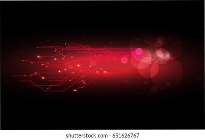 background red technology abstract  vector