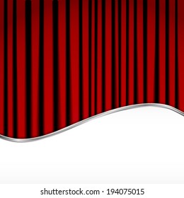 Background with red velvet curtain