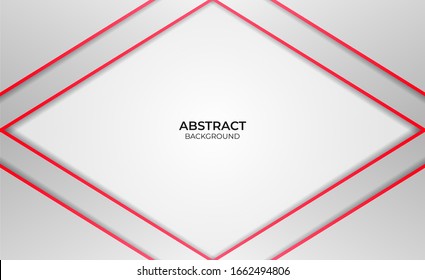 Diseño Resumen Rojo Y Blanco De Fondo