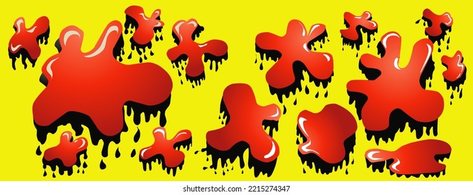 Background with red and yellow abstract motifs suitable for banners, banners or others