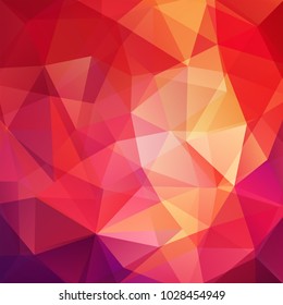 Background of red, yellow, orange geometric shapes. Colorful mosaic pattern. Vector EPS 10. Vector illustration