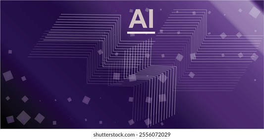 background related to AI technology for business presentation.