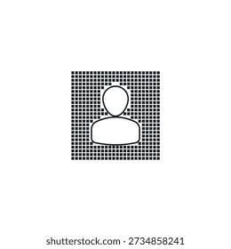 Background removal icon. Cut out subject from photo with transparent checkerboard. AI magic eraser and isolate object vector illustration.