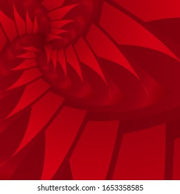 Background of repeating elements of different shapes arranged in a spiral. gradient models