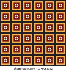 Background with repeating geometric motives, paper packaging