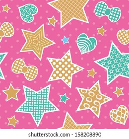 Background of repeating geometric stars