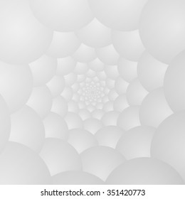 Background with repetitive spheres going to infinity.