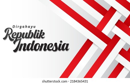 Background of the Republic of Indonesia Independence Day. August 17th. Vector illustration