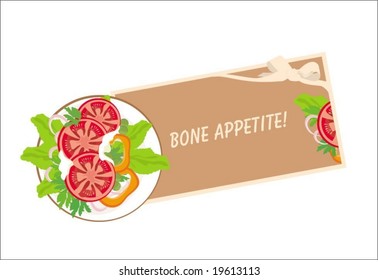 background for restaurant card