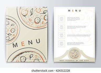 Background Restaurant menu pizza
