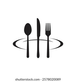 Background for resto and restaurant logo symbol template