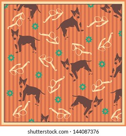 Background with retro elements.Vector illustration.