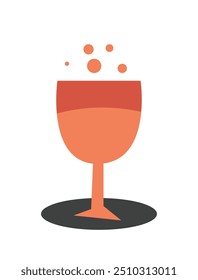 Background retro glass wine unique design
