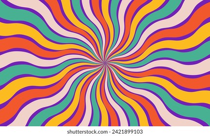 Background Retro Hypnotic Free Vector