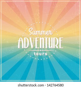 background retro old-fashioned summertime billboard background retro journey drive classical vacation summer scenery star travel isolated abstraction trip scene earth blue sky sight warm sea blue excu