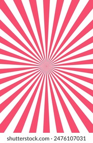 Fondo con rayos retro, rayos solares. Blanco rosado. Fondo de Antiguas, boom, cómic, Plantilla de circo. Plantilla de caricatura pop art. Ilustración vectorial