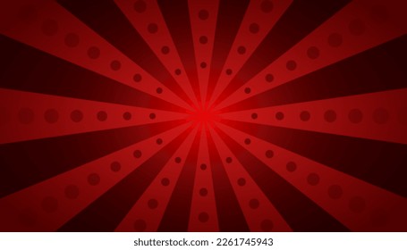 Background with retro rays. Vintage backdrop, boom, comic, circus pattern. Cartoon pop art template. Vector illustration