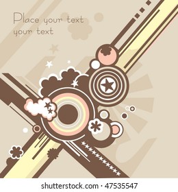 background in retro style