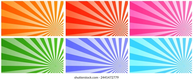 Background of retro style striped explosion of rays