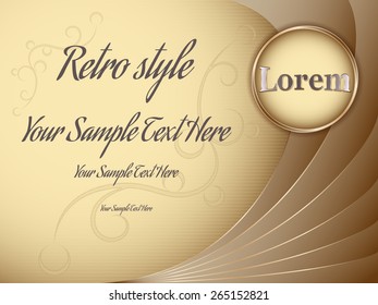 background in retro style, vintage, vector illustration