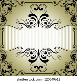 Background retro yellow gradient