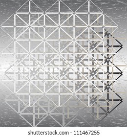 background from a rewattled abstract steel design