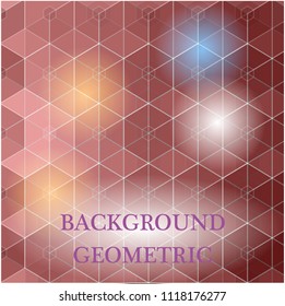 
Background rhombus glowing, color red, brown. Abstraction.