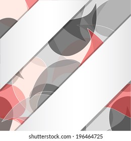 Background with ribbon. 