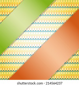 Background with ribbons.