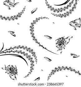 background Rice design vector