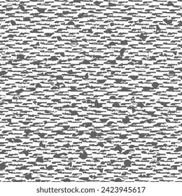 Antecedentes con olas y manchas. Marcas y manchas negras sobre blanco. Grunge un patrón impecable. vector abstracto.